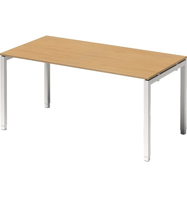 Schreibtisch Cito, rechteckig, buche / weiß
