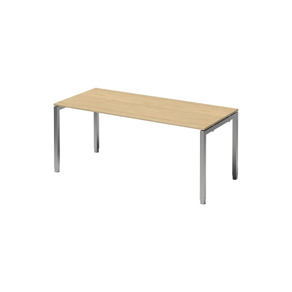 5020073993714 - Cito Höhenverstellbar Schreibtisch Ahorn 4 Metallfüße 1800 (B) x 800 (T) x 740 (H) mm MFC (Melaminbeschichtete Spanplatte) Stahl