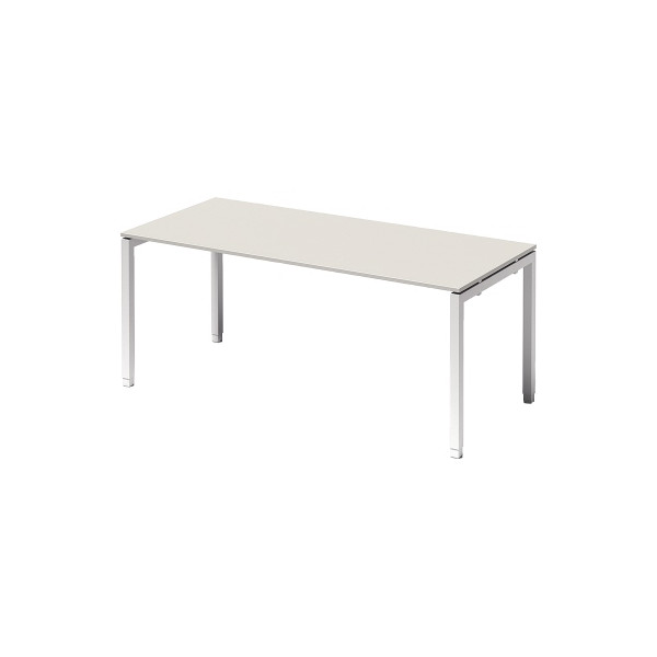 5020073993738 - Cito Höhenverstellbar Schreibtisch Hellgrau 4 Metallfüße 1800 (B) x 800 (T) x 740 (H) mm MFC (Melaminbeschichtete Spanplatte) Stahl