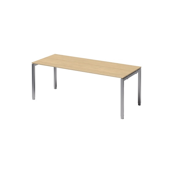 5020073993950 - Cito Höhenverstellbar Schreibtisch Ahorn 4 Metallfüße 2000 (B) x 800 (T) x 740 (H) mm MFC (Melaminbeschichtete Spanplatte) Stahl