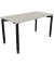 Schreibtisch All in One, manuell höhenverstellbar, 68-82cm (H), 140x70cm (BxT), rechteckig, lichtgrau / anthrazit metallic