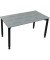 Schreibtisch All in One, manuell höhenverstellbar, 68-82cm (H), 140x70cm (BxT), rechteckig, beton hell / anthrazit metallic