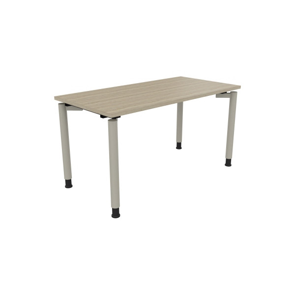4003969080867 - Schreibtisch All in One 810038071 höhenverstellbar 68-82cm (H) rechteckig eiche natur   silberaluminium 4003969080867 Soennec