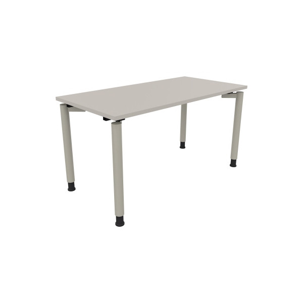 4003969080874 - Schreibtisch All in One 810038081 höhenverstellbar 68-82cm (H) rechteckig lichtgrau   silberaluminium 4003969080874 Soennecke