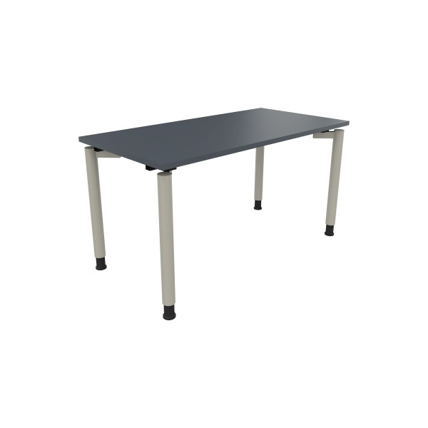 4003969080829 - Schreibtisch All in One 810038082 höhenverstellbar 68-82cm (H) rechteckig lavagrau   silberaluminium 4003969080829 Soennecken