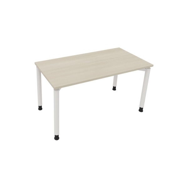 4003969080751 - Schreibtisch All in One 810038172 höhenverstellbar 68-82cm (H) rechteckig akazie hell   verkehrsweiß 4003969080751 Soennecken