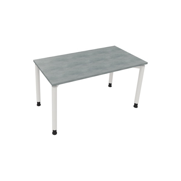 4003969080782 - Schreibtisch All in One 810038183 höhenverstellbar 68-82cm (H) rechteckig beton hell   verkehrsweiß 4003969080782 Soennecken