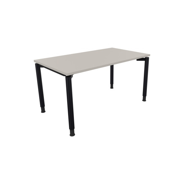 4003969081666 - Schreibtisch All in One 810038281 höhenverstellbar 68-82cm (H) rechteckig lichtgrau   anthrazitmetallic 4003969081666 Soennec