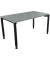 Schreibtisch All in One, manuell höhenverstellbar, 68-82cm (H), 140x80cm (BxT), rechteckig, beton hell / anthrazit metallic