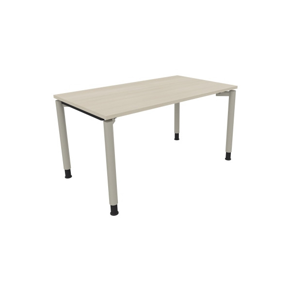 4003969081680 - Schreibtisch All in One 810038372 höhenverstellbar 68-82cm (H) rechteckig akazie hell   silberaluminium 4003969081680 Soennec