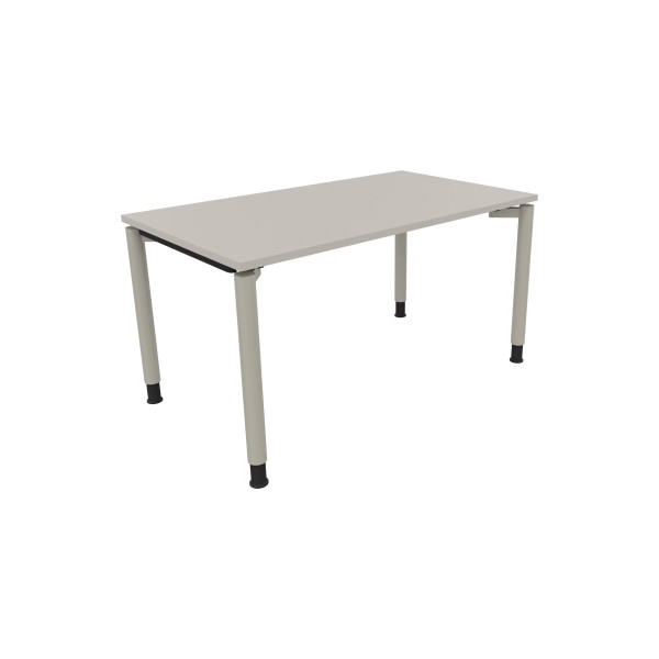4003969081628 - Schreibtisch All in One 810038381 höhenverstellbar 68-82cm (H) rechteckig lichtgrau   silberaluminium 4003969081628 Soennecke