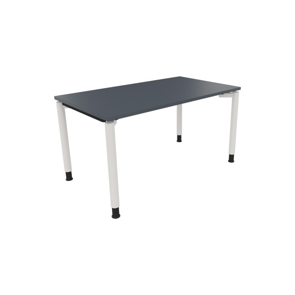 4003969081598 - Schreibtisch All in One 810038482 manuell höhenverstellbar 68-82cm (H) 140x80cm (BxT) rechteckig Lavagraul   verkehrsweiß 40