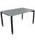 Schreibtisch All in One, manuell höhenverstellbar, 68-82cm (H), 140x90cm (BxT), rechteckig, beton hell / anthrazit metallic