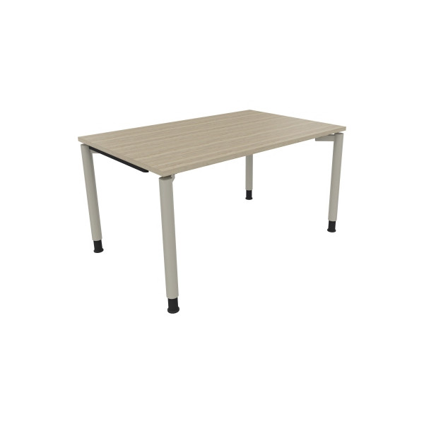 4003969081499 - Schreibtisch All in One 810038671 höhenverstellbar 68-82cm (H) rechteckig eiche natur   silberaluminium 4003969081499 Soennec