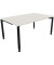 Schreibtisch All in One, manuell höhenverstellbar, 68-82cm (H), 160x100cm (BxT), rechteckig, weiß / anthrazit metallic