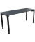 Schreibtisch All in One, manuell höhenverstellbar, 68-82cm (H), 160x60cm (BxT), rechteckig, lavagrau / anthrazit metallic