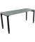 Schreibtisch All in One, manuell höhenverstellbar, 68-82cm (H), 160x60cm (BxT), rechteckig, beton hell / anthrazit metallic
