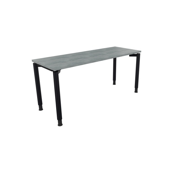4003969082328 - Schreibtisch All in One 810039183 höhenverstellbar 68-82cm (H) rechteckig beton hell   anthrazit metallic 4003969082328 Soenn