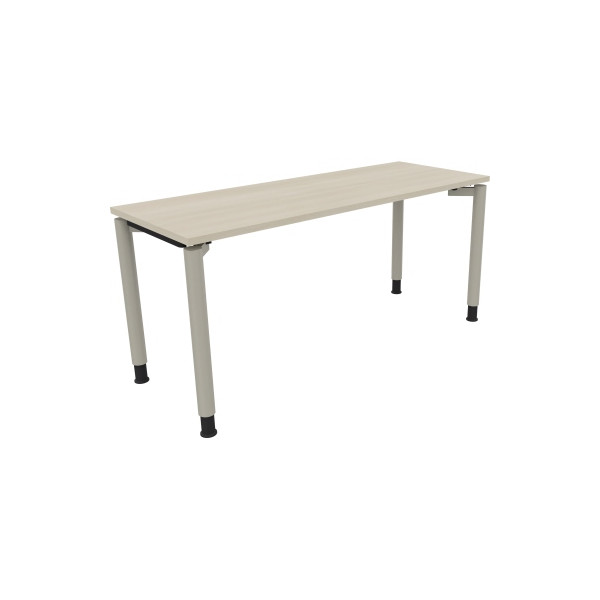 4003969081826 - Schreibtisch All in One 810039272 höhenverstellbar 68-82cm (H) rechteckig akazie hell   silberaluminium 4003969081826 Soennec