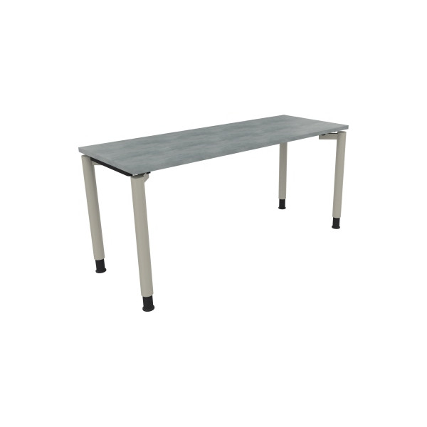 4003969081802 - Schreibtisch All in One 810039283 höhenverstellbar 68-82cm (H) rechteckig beton hell   silberaluminium 4003969081802 Soenneck