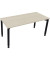 Schreibtisch All in One, manuell höhenverstellbar, 68-82cm (H), 160x70cm (BxT), rechteckig, akazie hell / anthrazit metallic