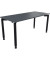 Schreibtisch All in One, manuell höhenverstellbar, 68-82cm (H), 160x70cm (BxT), rechteckig, lavagrau / anthrazit metallic