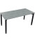 Schreibtisch All in One, manuell höhenverstellbar, 68-82cm (H), 160x70cm (BxT), rechteckig, beton hell / anthrazit metallic