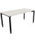 Schreibtisch All in One, manuell höhenverstellbar, 68-82cm (H), 160x80cm (BxT), rechteckig, weiß / anthrazit metallic
