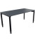Schreibtisch All in One, manuell höhenverstellbar, 68-82cm (H), 160x80cm (BxT), rechteckig, lavagrau / anthrazit metallic