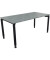 Schreibtisch All in One, manuell höhenverstellbar, 68-82cm (H), 160x80cm (BxT), rechteckig, beton hell / anthrazit metallic