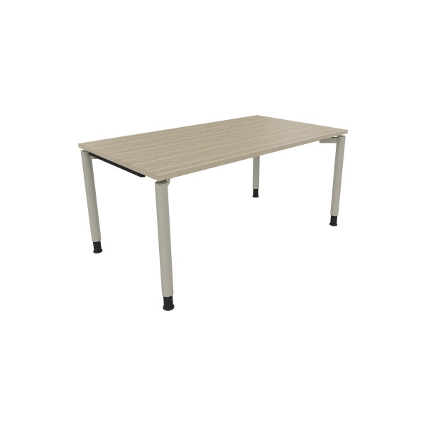 4003969082670 - Schreibtisch All in One 810040171 höhenverstellbar 68-82cm (H) rechteckig eiche natur   silberaluminium 4003969082670 Soennec