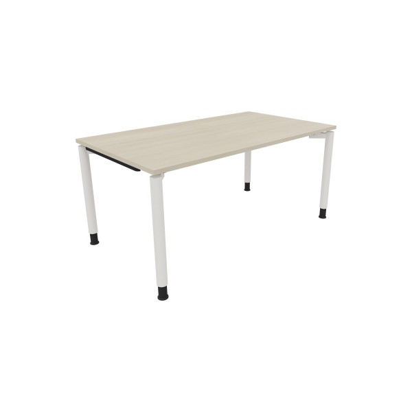 4003969082816 - Schreibtisch All in One 810040272 höhenverstellbar 68-82cm (H) rechteckig akazie hell   verkehrsweiß 4003969082816 Soennecken