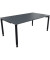 Schreibtisch All in One, manuell höhenverstellbar, 68-82cm (H), 180x100cm (BxT), rechteckig, lavagrau / anthrazit metallic