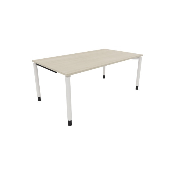 4003969082113 - Schreibtisch All in One 810040572 höhenverstellbar 68-82cm (H) rechteckig akazie hell   verkehrsweiß 4003969082113 Soennecken