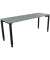 Schreibtisch All in One, manuell höhenverstellbar, 68-82cm (H), 180x60cm (BxT), rechteckig, beton hell / anthrazit metallic