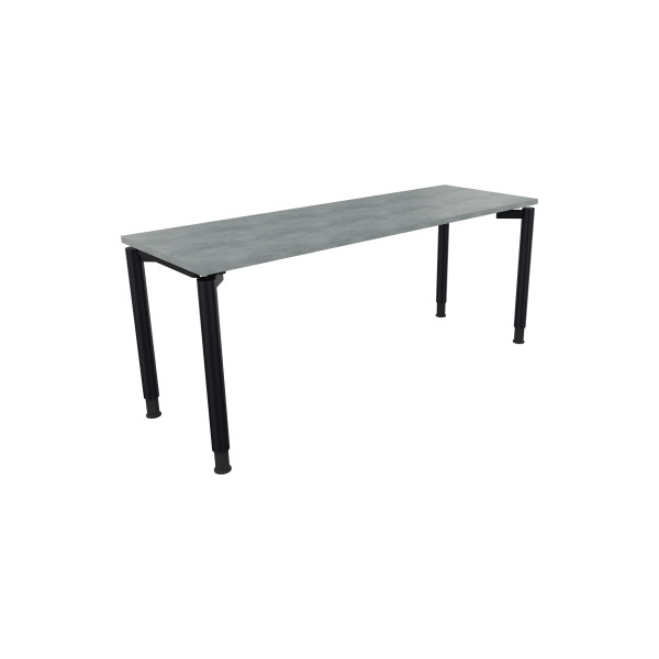 4003969086388 - Schreibtisch All in One 810040683 höhenverstellbar 68-82cm (H) rechteckig beton hell   anthrazitmetallic 4003969086388 Soenne