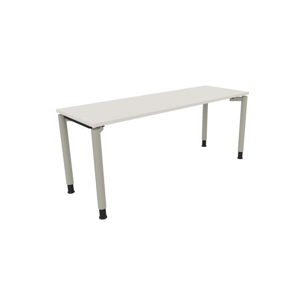 4003969086456 - Schreibtisch All in One 810040701 höhenverstellbar 68-82cm (H) rechteckig diamantweiß   silberaluminium 4003969086456 Soennec