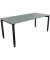 Schreibtisch All in One, manuell höhenverstellbar, 68-82cm (H), 180x80cm (BxT), rechteckig, beton hell / anthrazit metallic
