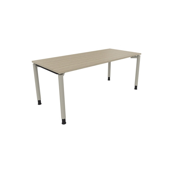 4003969086760 - Schreibtisch All in One 810041371 höhenverstellbar 68-82cm (H) rechteckig eiche natur   silberaluminium 4003969086760 Soennec