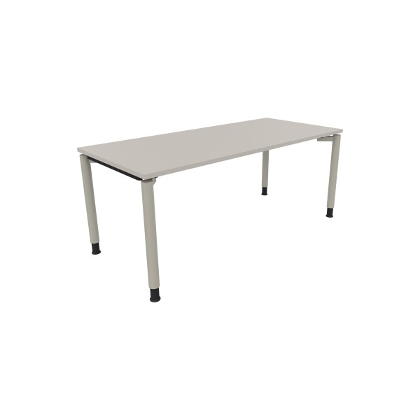 4003969086722 - Schreibtisch All in One 810041381 höhenverstellbar 68-82cm (H) rechteckig lichtgrau   silberaluminium 4003969086722 Soennecke