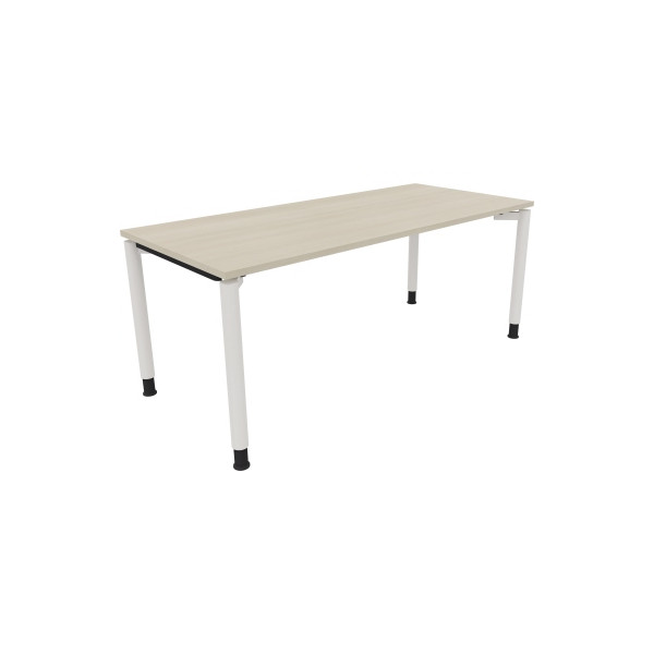 4003969086746 - Schreibtisch All in One 810041472 höhenverstellbar 68-82cm (H) rechteckig akazie hell   verkehrsweiß 4003969086746 Soennecken