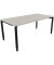Schreibtisch All in One, manuell höhenverstellbar, 68-82cm (H), 180x90cm (BxT), rechteckig, lichtgrau / anthrazit metallic