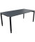Schreibtisch All in One, manuell höhenverstellbar, 68-82cm (H), 180x90cm (BxT), rechteckig, lavagrau / anthrazit metallic