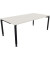 Schreibtisch All in One, manuell höhenverstellbar, 68-82cm (H), 200x100cm (BxT), rechteckig, weiß / anthrazit metallic