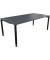 Schreibtisch All in One, manuell höhenverstellbar, 68-82cm (H), 200x100cm (BxT), rechteckig, lavagrau / anthrazit metallic