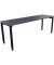 Schreibtisch All in One, manuell höhenverstellbar, 68-82cm (H), 200x60cm (BxT), rechteckig, lavagrau / anthrazit metallic