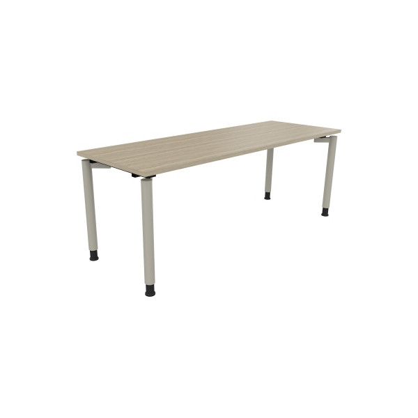 4003969083349 - Schreibtisch All in One 810042571 höhenverstellbar 68-82cm (H) rechteckig eiche natur   silberaluminium 4003969083349 Soennec