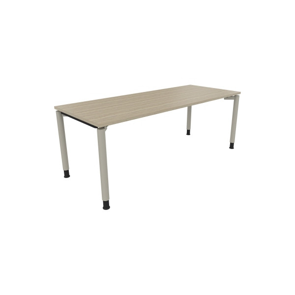 4003969082847 - Schreibtisch All in One 810042871 höhenverstellbar 68-82cm (H) rechteckig eiche natur   silberaluminium 4003969082847 Soennec