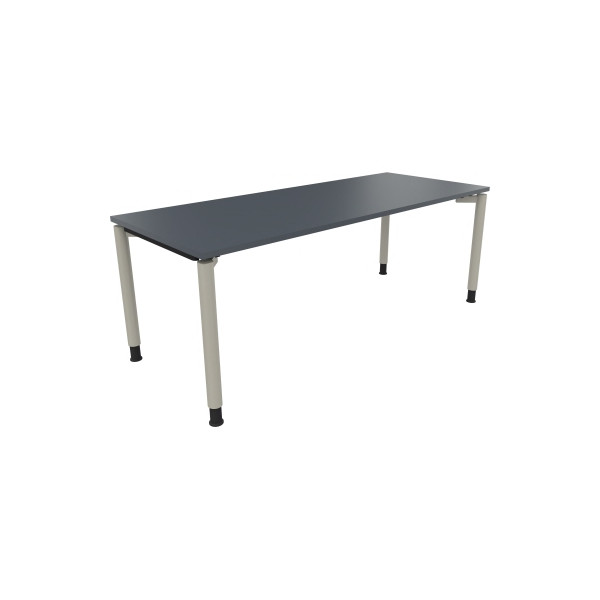 4003969083028 - Schreibtisch All in One 810042882 höhenverstellbar 68-82cm (H) rechteckig lavagrau   silberaluminium 4003969083028 Soennecken