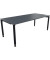 Schreibtisch All in One, manuell höhenverstellbar, 68-82cm (H), 200x90cm (BxT), rechteckig, lavagrau / anthrazit metallic